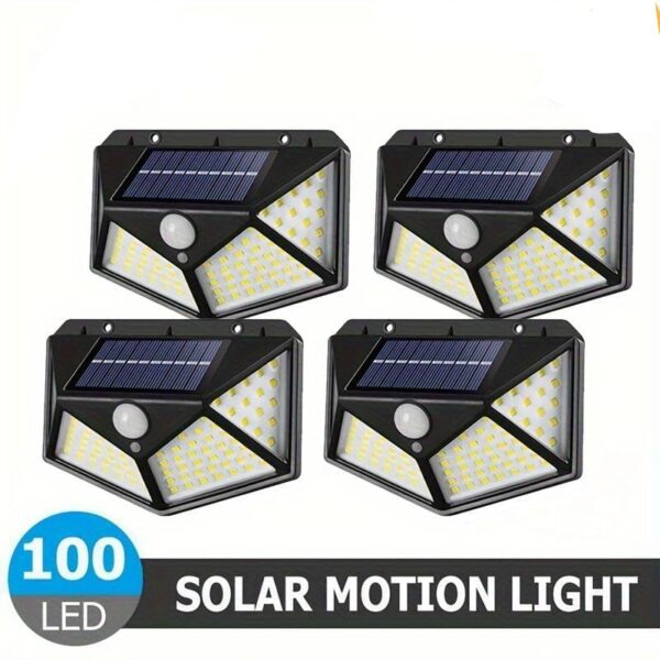 1 Pc Solar Charging Induction Wall Lamp | 100 LED Solar Motion Light