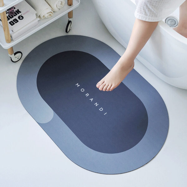 Super Absorbent Round Bath Mat – Quick Drying Non-Slip Rug for Bathroom