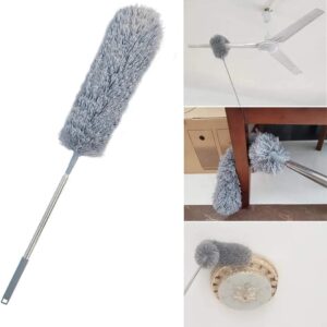 100" Extendable Microfiber Feather Duster – Bendable, Washable, Flexible Cleaning Tool