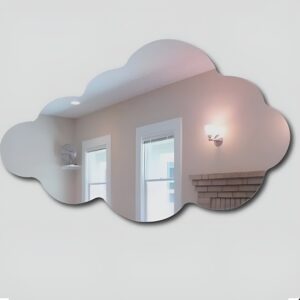 Cloud Shaped Acrylic Mirror Wall stickers clickone.pk