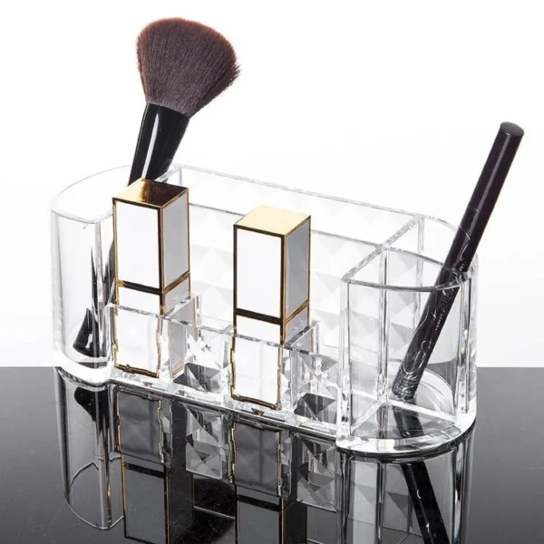 Acrylic Transparent Makeup Pen Case Holder Display Stand Organizer Clickone.pk