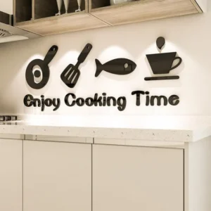 Cooking Pattern Kitchen Wall Sticker Living Room Decorative Sticker