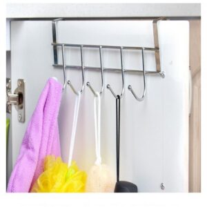 Cabinet Door Over Hanger (Black Color) | Space-Saving Kitchen Organizer