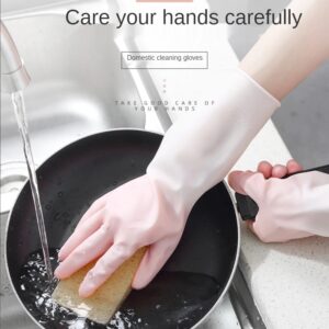 1 Pair Silicone Cleaning Gloves with Scrubber