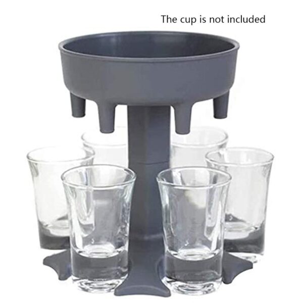 6 Glass Dispenser Holder | Ideal for Parties & Holiday Gatherings