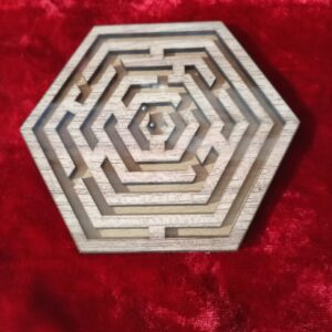 Buy Hexagon Maze Wooden Shape – Perfect Decorative Wall Art for Stylish Interiors