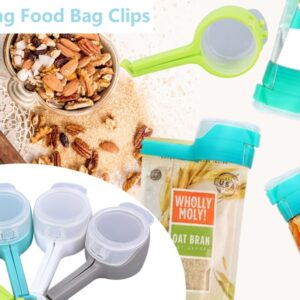 Bag Clips For Food with Cap – Moisture Sealing Clamps for Kitchen Storage