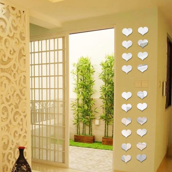 100 Piece Heart Shape Sticker Set for DIY Crafts |